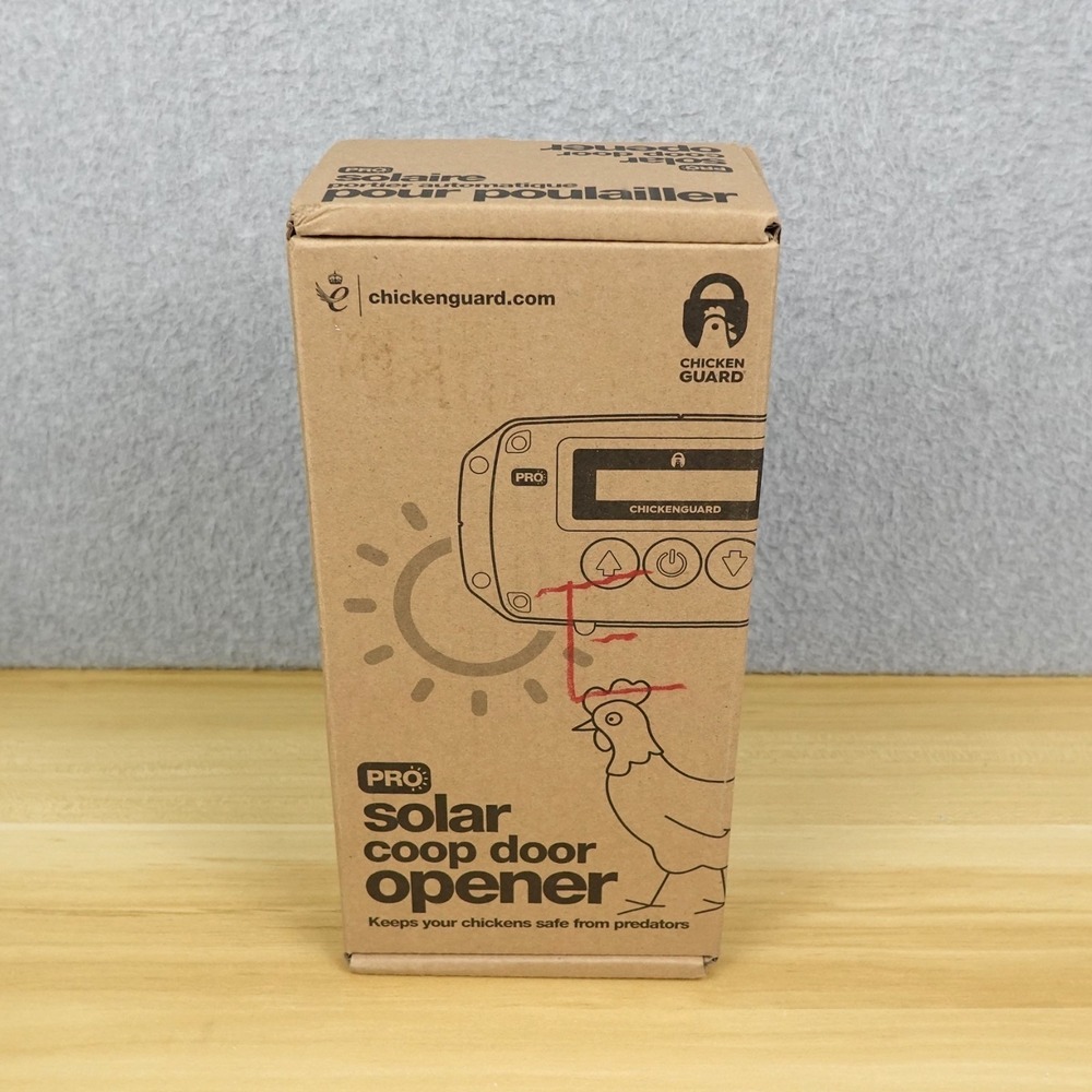ChickenGuard PRO Automatic Chicken Coop Door Opener, Lifts Doors up to 4lbs